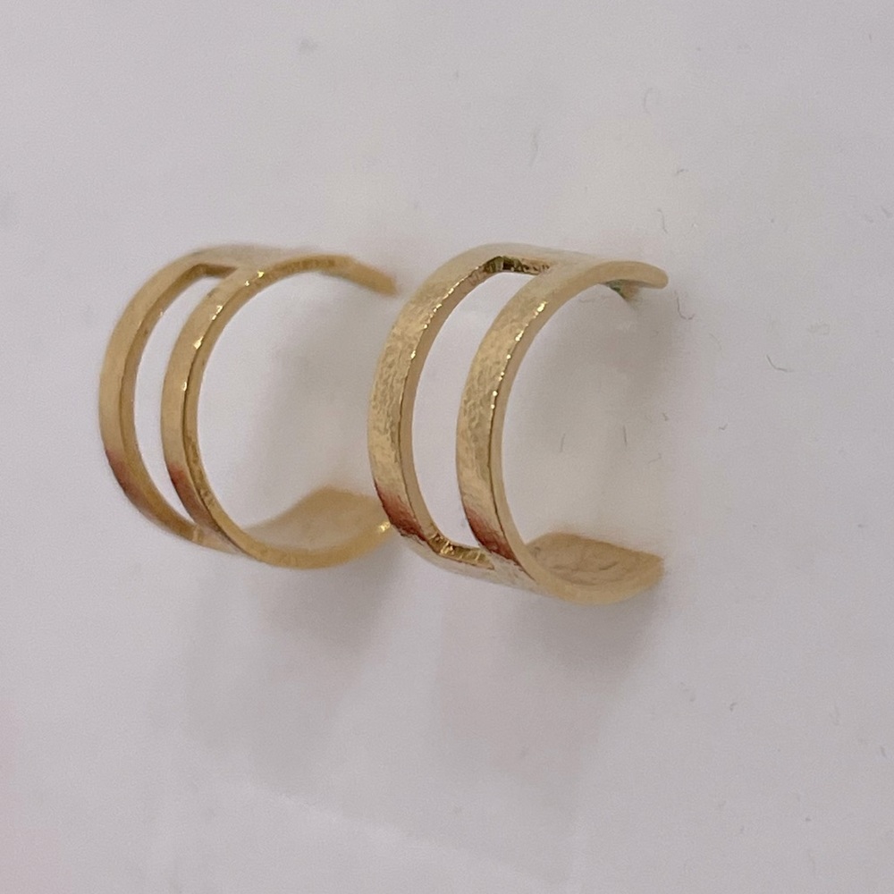 Anthropologie mini open hoop earrings